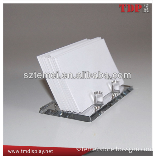 Clear plastic Card Holder name card stand card holder/pen stand acrylic name card display stand business card display stand